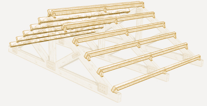 Precio en España de m de Demolición de correa de madera. Generador de