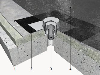 CHOVA. Precio en España de Ud de Encuentro de cubierta plana transitable,  ventilada con sumidero. Impermeabilización con láminas asfálticas.  Generador de precios de la construcción. CYPE Ingenieros, S.A.