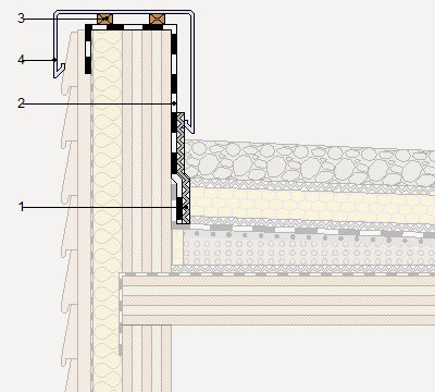 Precio en España de m de Encuentro de fachada ventilada de Encuentros Fachada Cubierta Plana | Construpedia