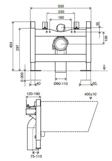 Inodoro WC Sanitarblock