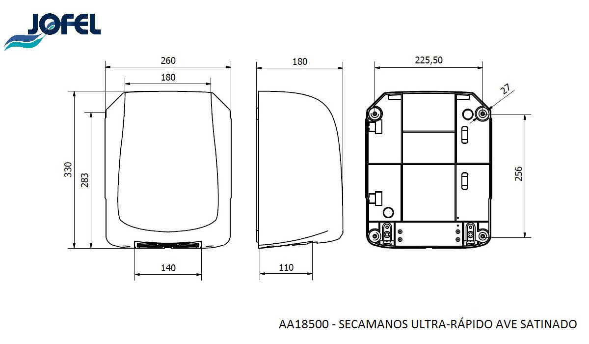 AA18500 Óptico Acero Inox Satinado