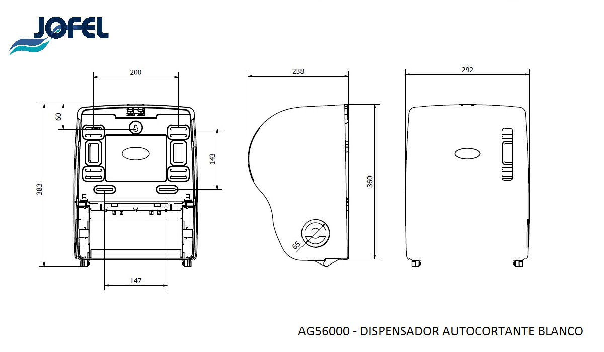 AG56000 ABS Blanco