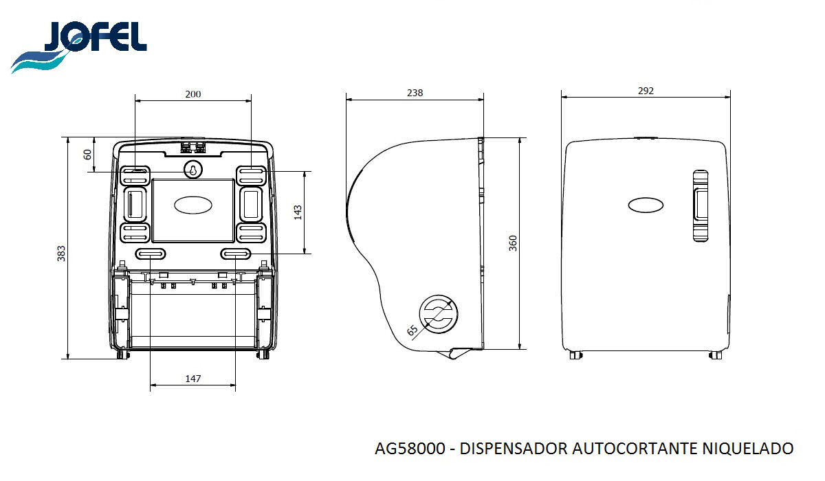 AG56000 ABS Niquelado
