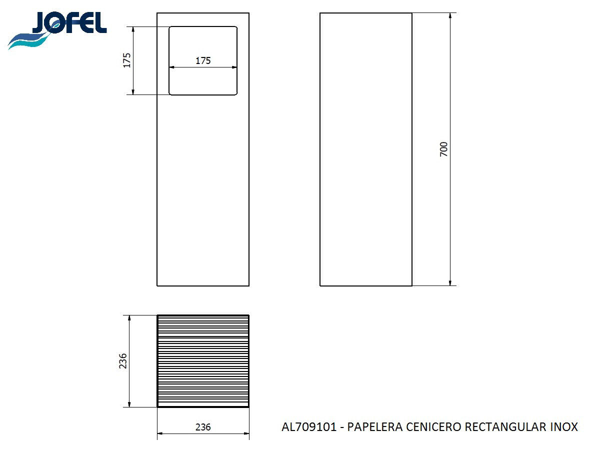 AL709101 Acero Inox Satinado