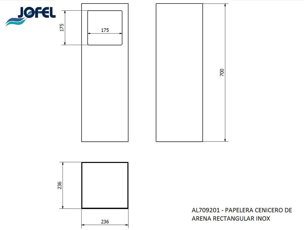 AL709201 Acero Inox Satinado